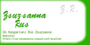 zsuzsanna rus business card